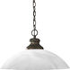 Travera 1 Light 20 inch Copper Verde Pendant Ceiling Light