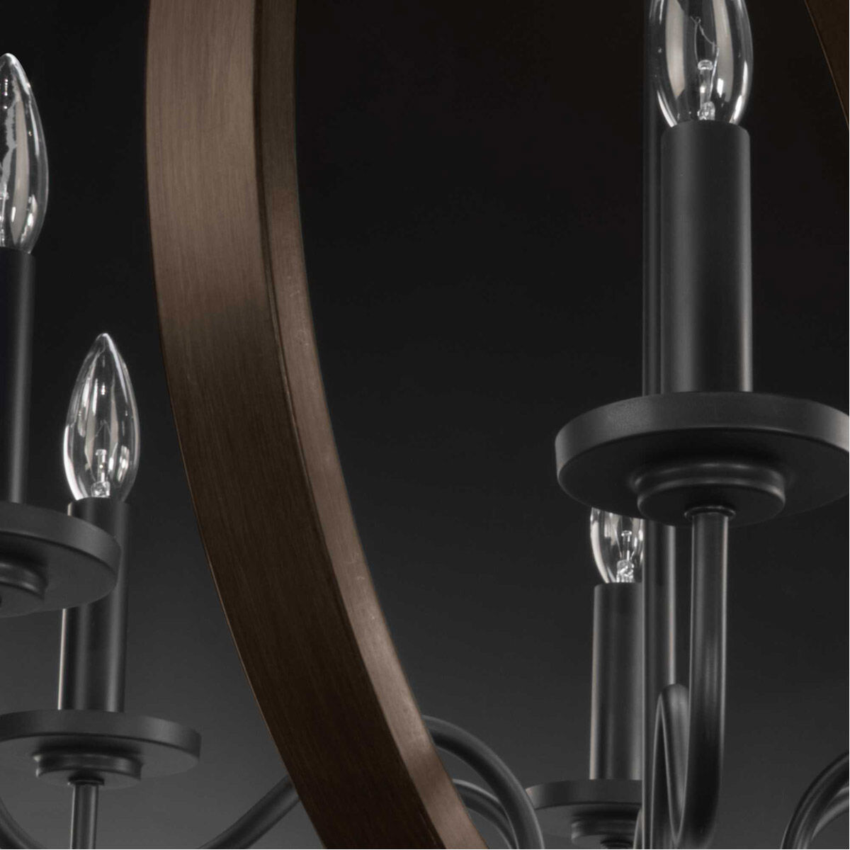 Fontayne 6 Light 22 inch Antique Bronze Chandelier Ceiling Light, Design Series