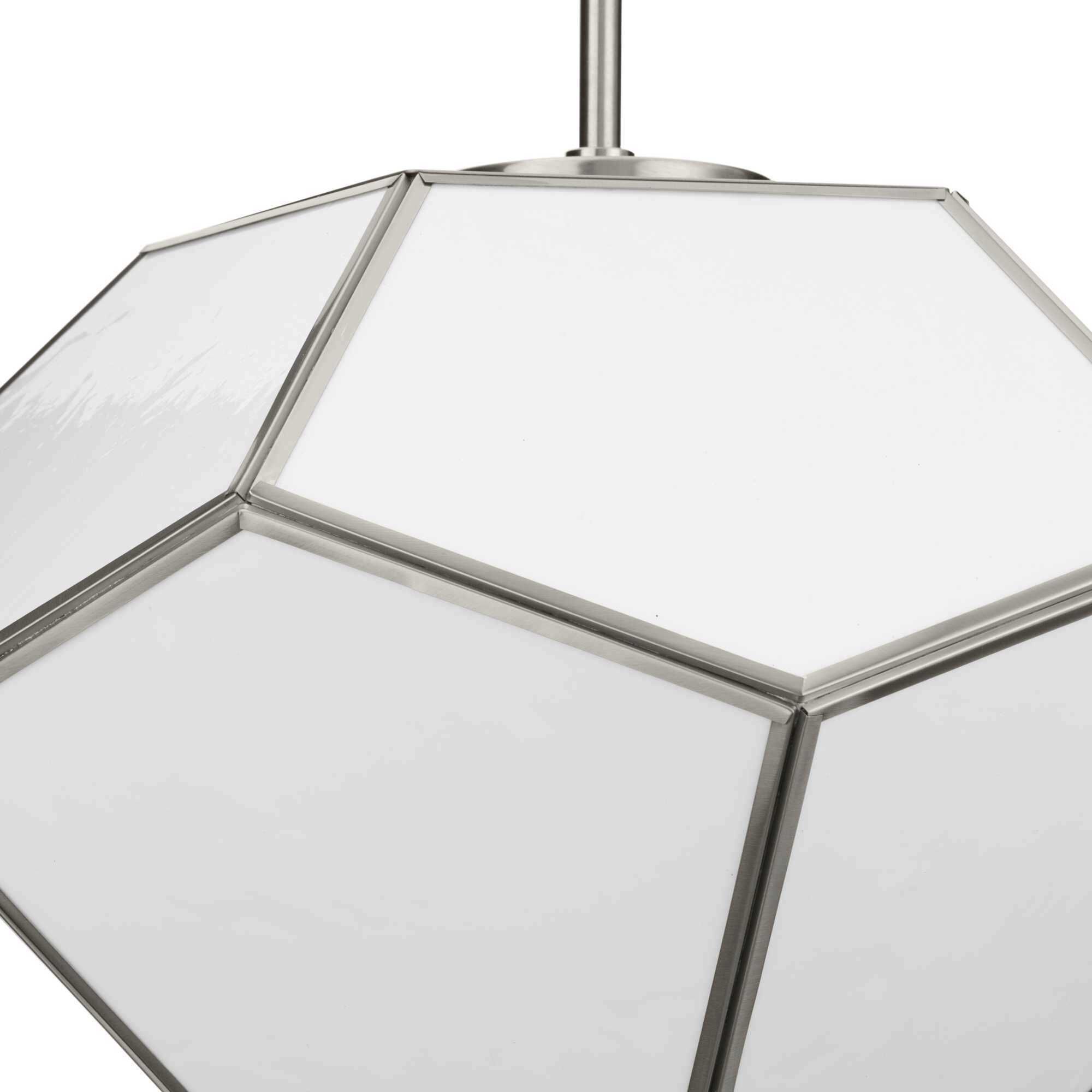 Latham 3 Light 18 inch Brushed Nickel Semi-Flush Mount Ceiling Light