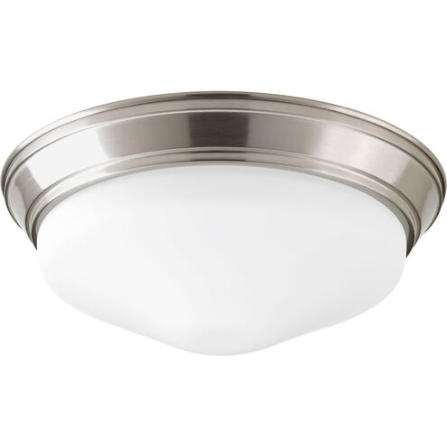 Signature LED 11 inch Brushed Nickel Flush Mount Ceiling Light in Etched