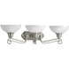 Pavilion 3 Light 33 inch Brushed Nickel Bath Vanity Wall Light