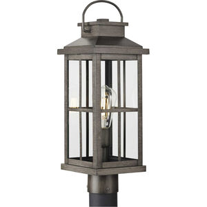 Williamston 1 Light 20 inch Antique Pewter Outdoor Post Lantern