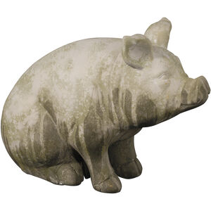 Wilbur White and Gray Outdoor Figurines