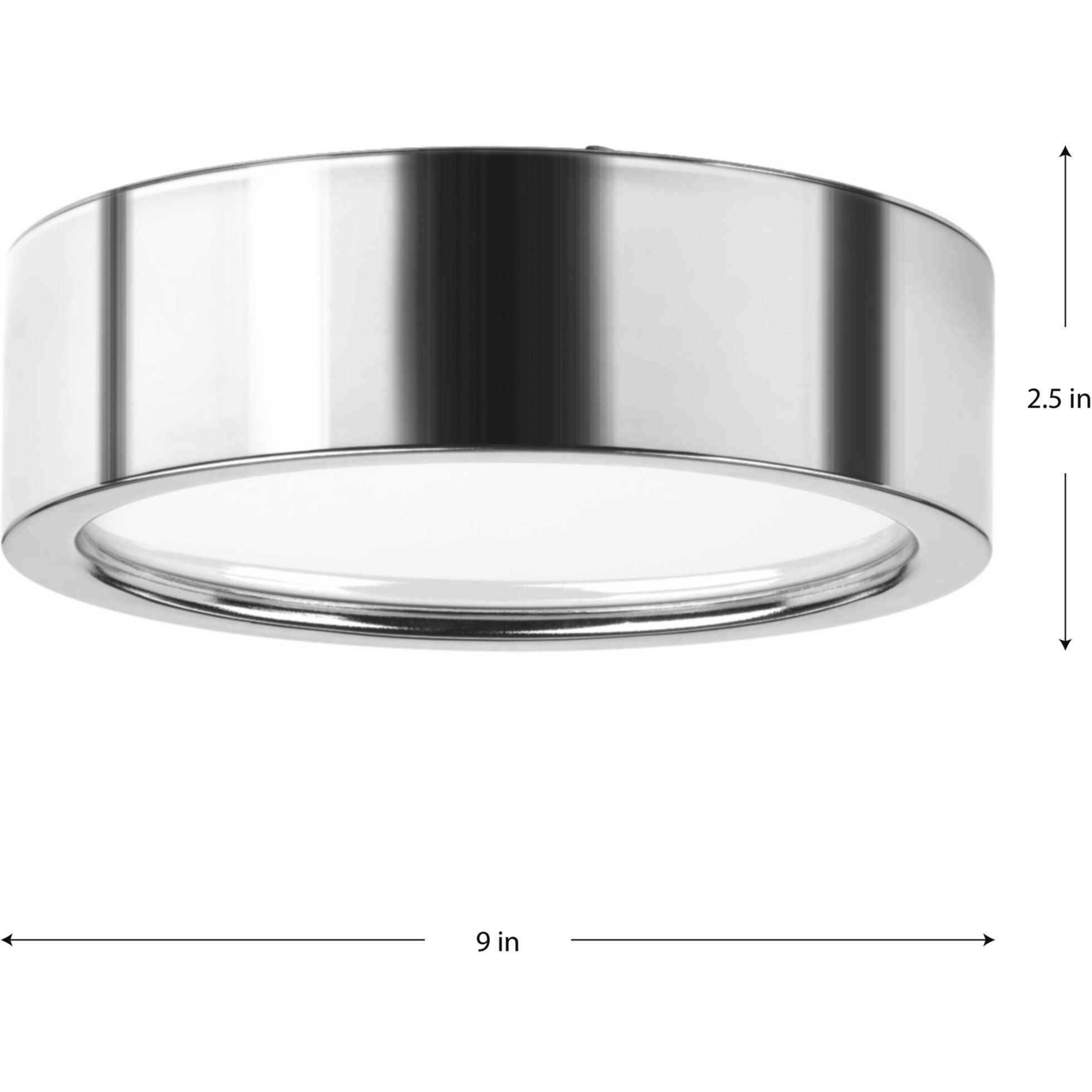 Portal LED LED 9 inch Polished Chrome Flush Mount Ceiling Light, Progress LED