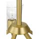 Vertex 5 Light 22.5 inch Brushed Gold Chandelier Ceiling Light