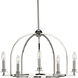 Seneca 5 Light 25.5 inch Polished Nickel Chandelier Ceiling Light