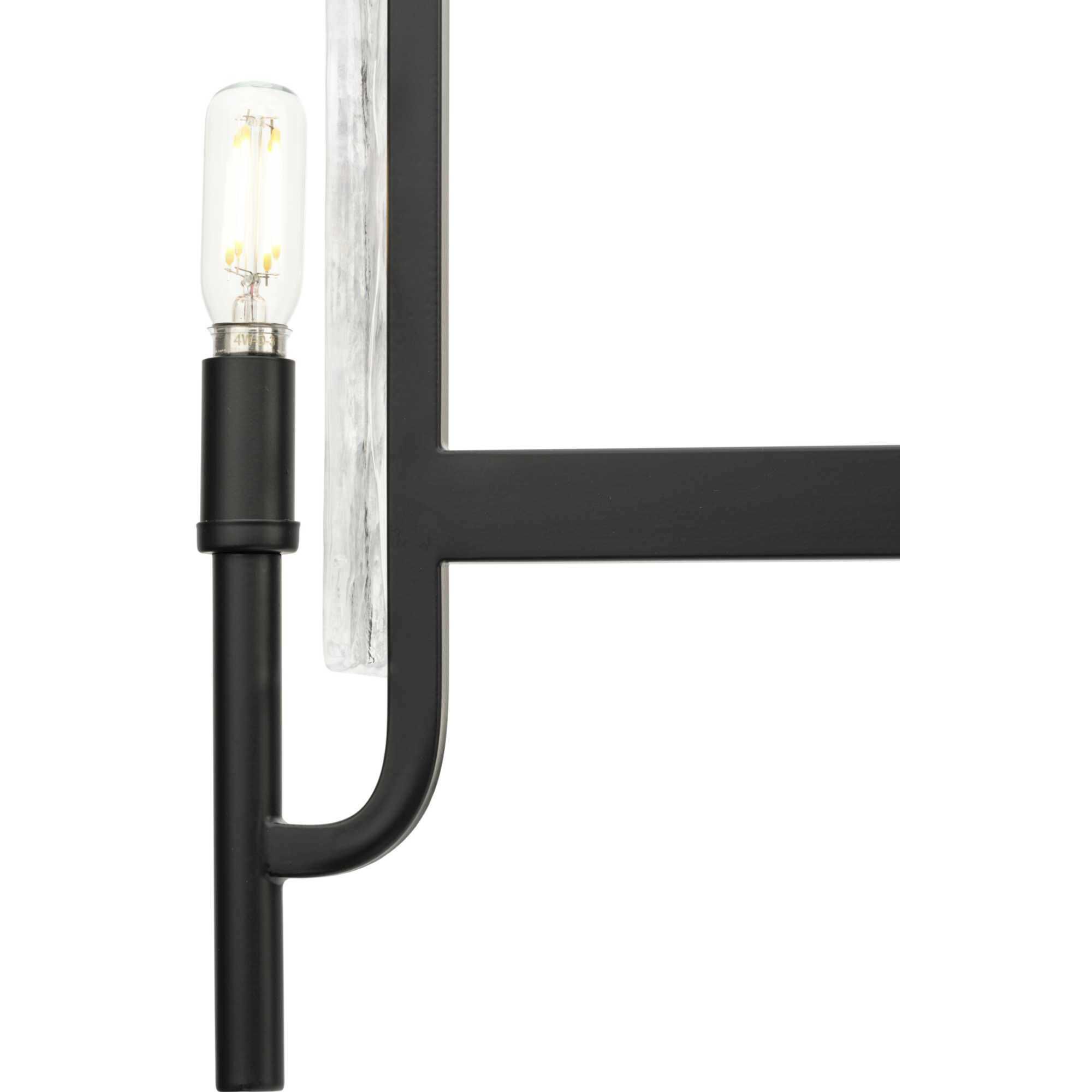 Rivera 5 Light 30 inch Matte Black Chandelier Ceiling Light, Design Series