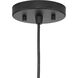 Chandra 1 Light 16 inch Matte Black Pendant Ceiling Light, Design Series