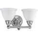 Botanical 2 Light 16 inch Polished Chrome Bath Vanity Wall Light