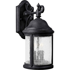 Ashmore 2 Light 15 inch Textured Black Outdoor Wall Lantern