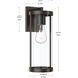 Kagen 1 Light 15 inch Antique Bronze Outdoor Wall Light