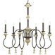 Bergamo 6 Light 32 inch Forged Bronze Chandelier Ceiling Light, Design Series