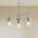 Merry 3 Light 18 inch Brushed Nickel Chandelier Ceiling Light