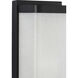 Linen Glass 1 Light 6 inch Matte Black Wall Sconce Wall Light