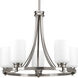 Orbitz 5 Light 23.25 inch Brushed Nickel Chandelier Ceiling Light