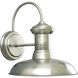 Brookside 1 Light 11 inch Antique Nickel Outdoor Wall Lantern, Medium