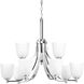 Topsail 9 Light 30 inch Polished Chrome Chandelier Ceiling Light
