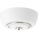 Fleet 2 Light 13 inch Brushed Nickel Flush Mount Ceiling Light