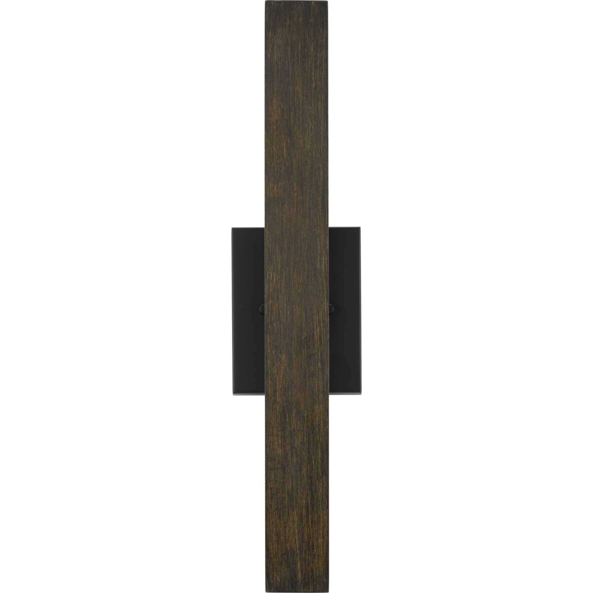 Boundary 2 Light 24 inch Matte Black Wall Bracket Wall Light, Design Series