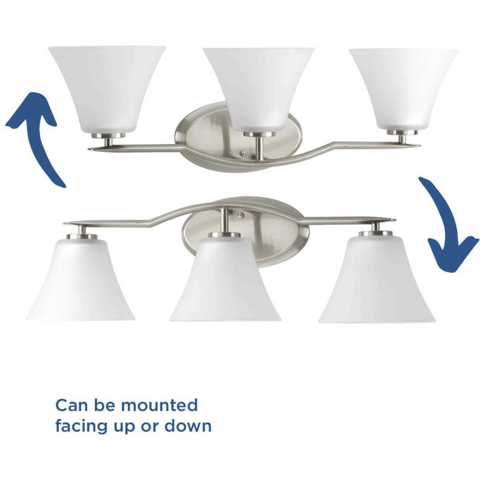 Bravo 3 Light 26.75 inch Brushed Nickel Bath Vanity Wall Light