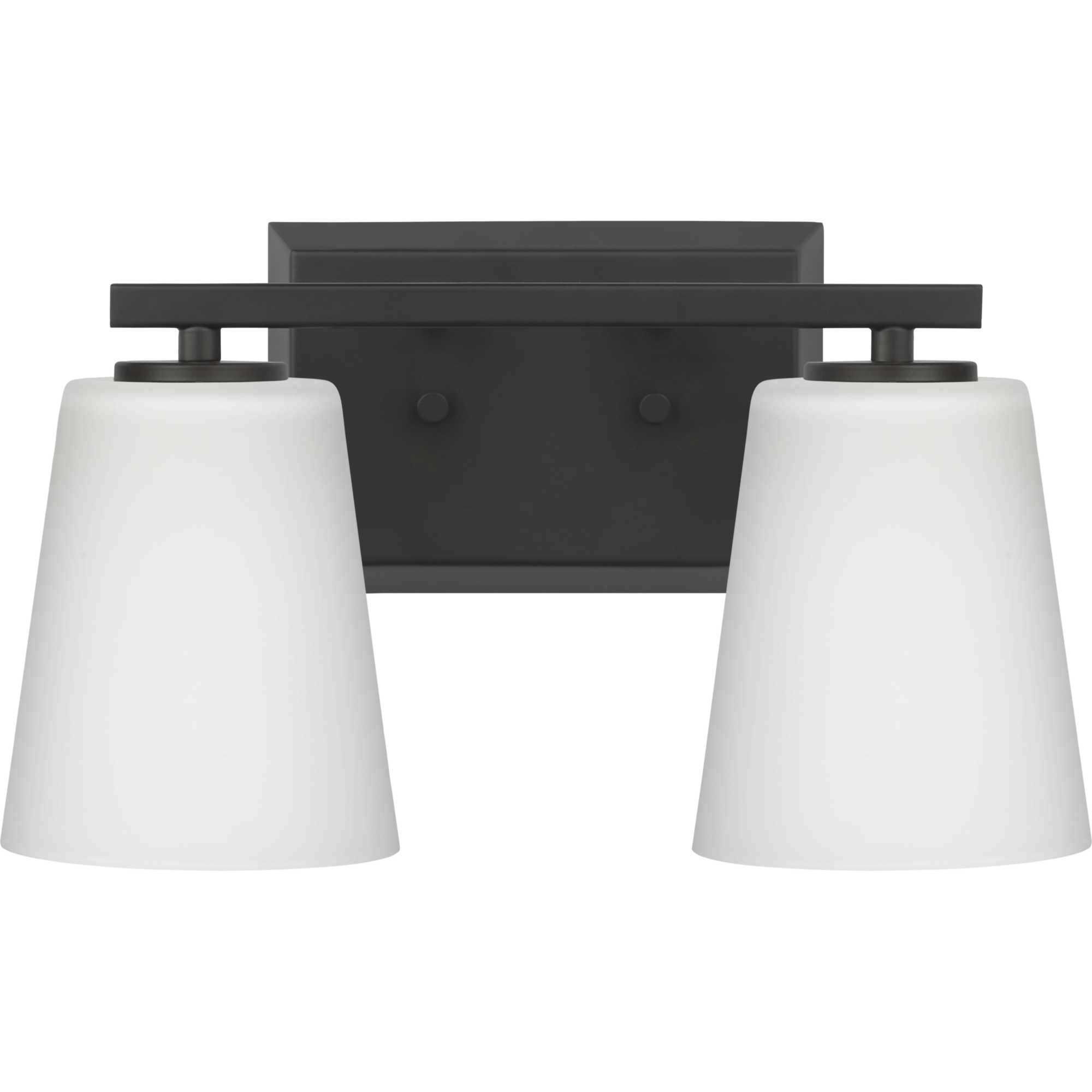 Vertex 2 Light 12.87 inch Matte Black Bath Light Wall Light