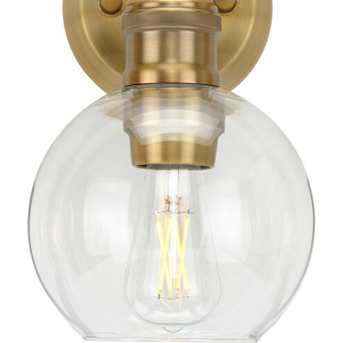 Hansford 3 Light 25 inch Vintage Brass Bath Vanity Wall Light