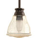 Academy 1 Light 5.38 inch Antique Bronze Mini-Pendant Ceiling Light