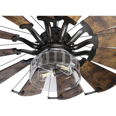 Springer 60 inch Architectural Bronze with Distressed Walnut Blades Ceiling Fan