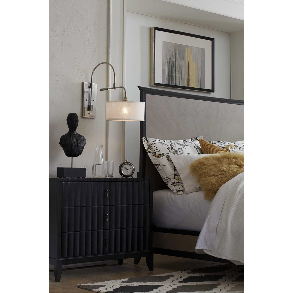 Kempsey 24 inch 75.00 watt Brushed Nickel Swing Arm Wall Bracket Wall Light