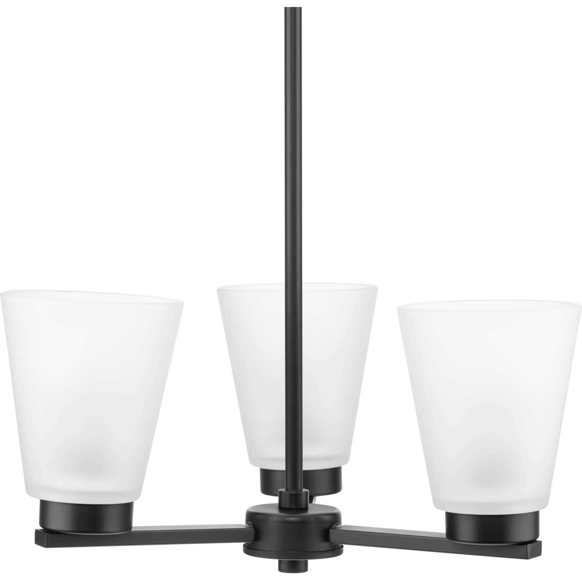 Tanner 3 Light 16.62 inch Matte Black Chandelier Ceiling Light