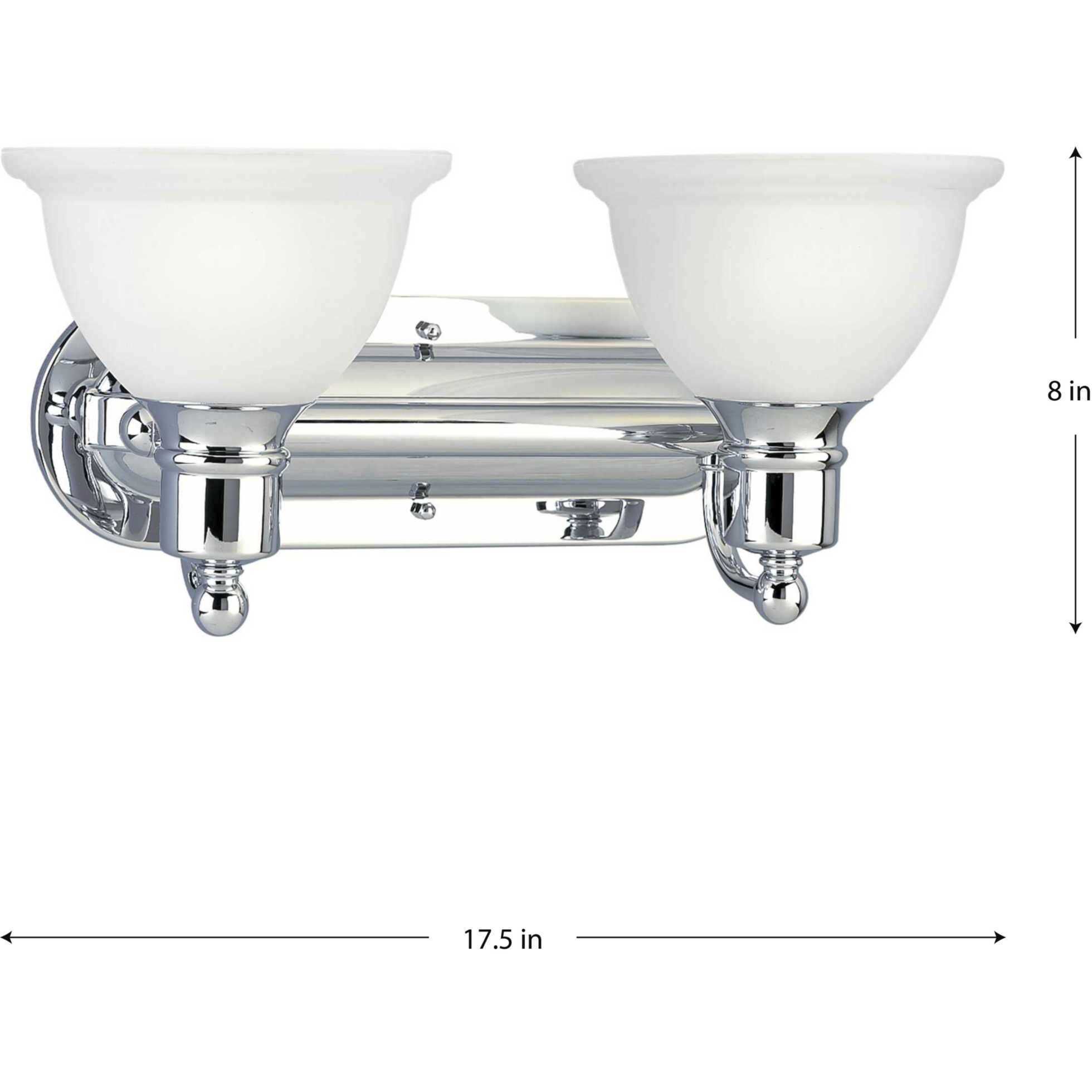 Madison 2 Light 17.5 inch Polished Chrome Bath Vanity Wall Light