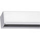 Alpha Trak 120 White Track Section Ceiling Light in Matte White