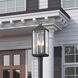 Gibbes Street 3 Light 27 inch Textured Black Outdoor Post Lantern, Design Series