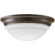 LED Flush Mount LED 11 inch Antique Bronze Flush Mount Ceiling Light, Progress LED