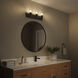 Merry 3 Light 24 inch Black Bath Vanity Wall Light