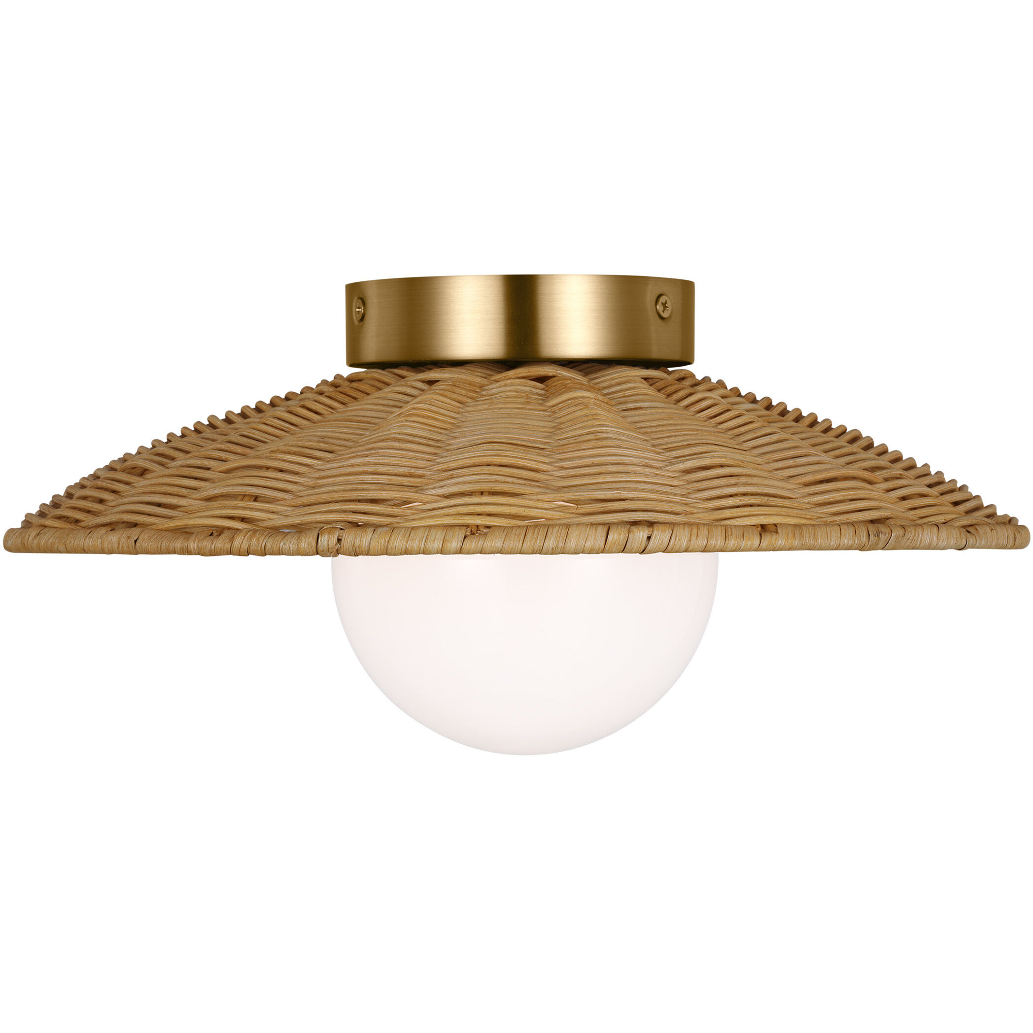 kate spade new york Mari 1 Light 13 inch Burnished Brass Flush Mount Ceiling Light