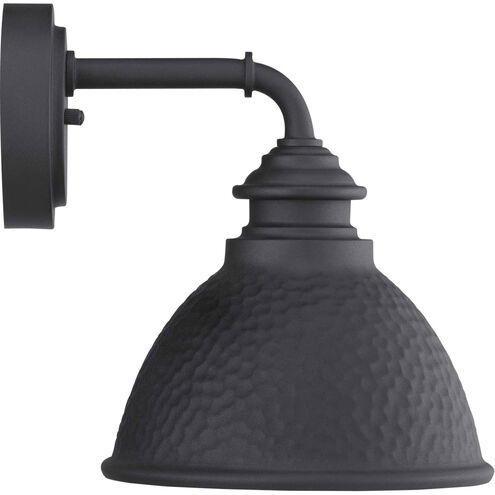 Englewood 1 Light 10 inch Textured Black Outdoor Wall Lantern, Small