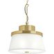 Point Dume™ Windbluff 3 Light 20 inch Brushed Brass Pendant Ceiling Light, Jeffrey Alan Marks, Design Series
