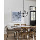 Leyden 9 Light 28 inch Matte Black Chandelier Ceiling Light