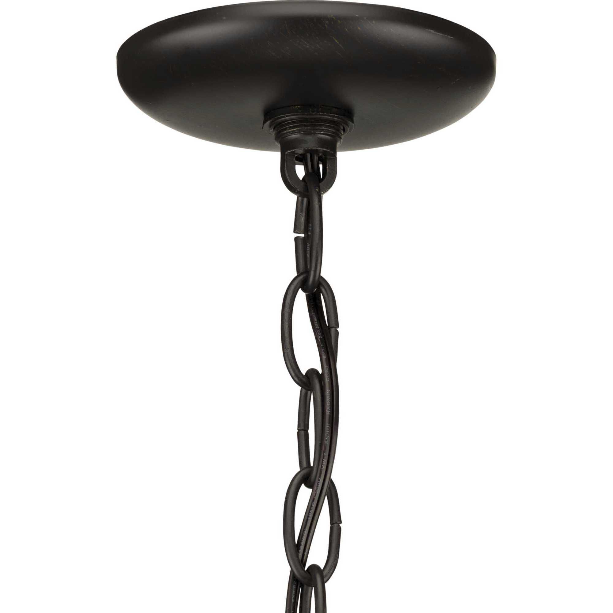 Joy 3 Light 14.63 inch Antique Bronze Foyer Chandelier Ceiling Light