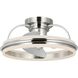Burnett 20.94 inch Brushed Nickel with Silver Blades Outdoor Ceiling Fan