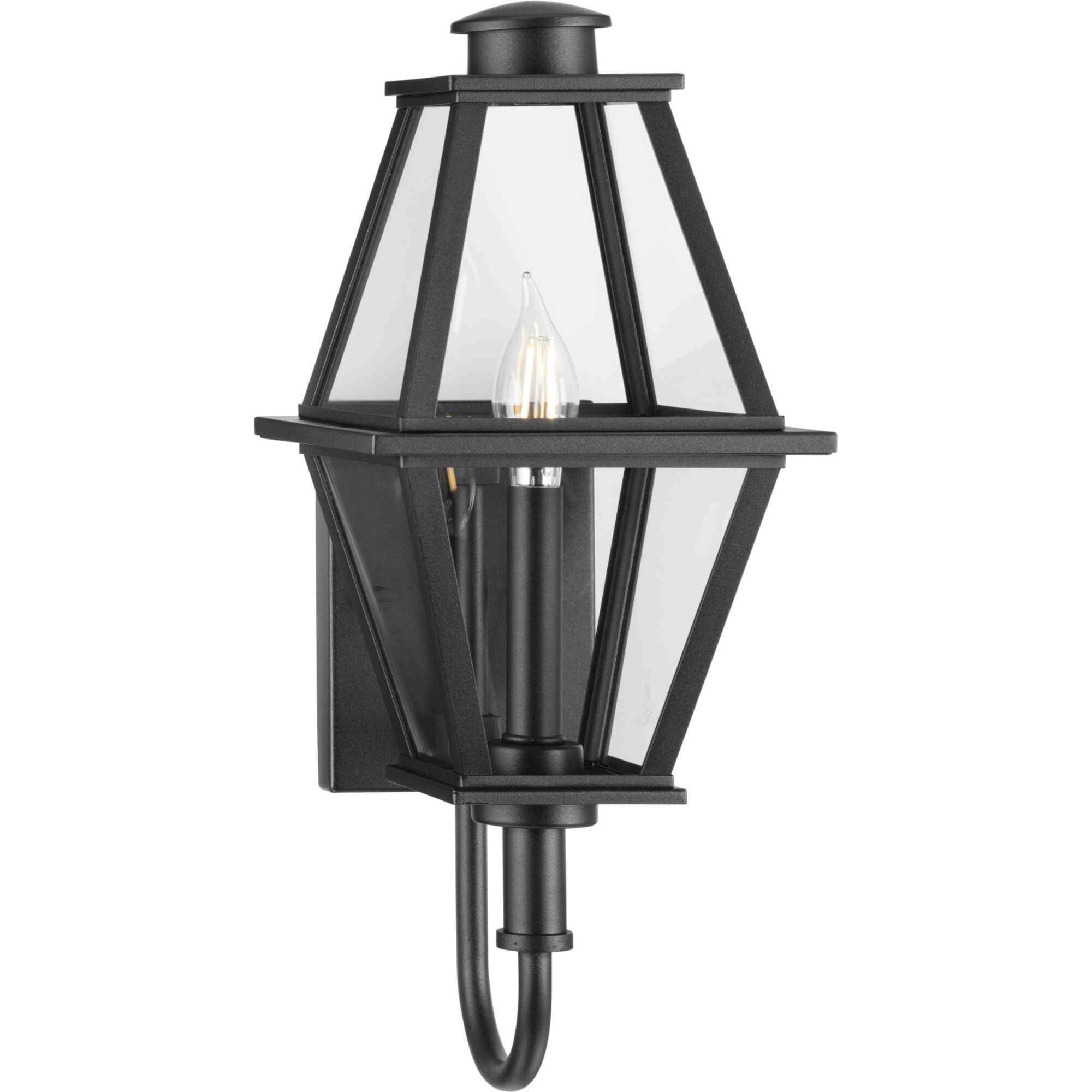 Bradshaw 1 Light 18.12 inch Textured Black Outdoor Wall Lantern, Design Series