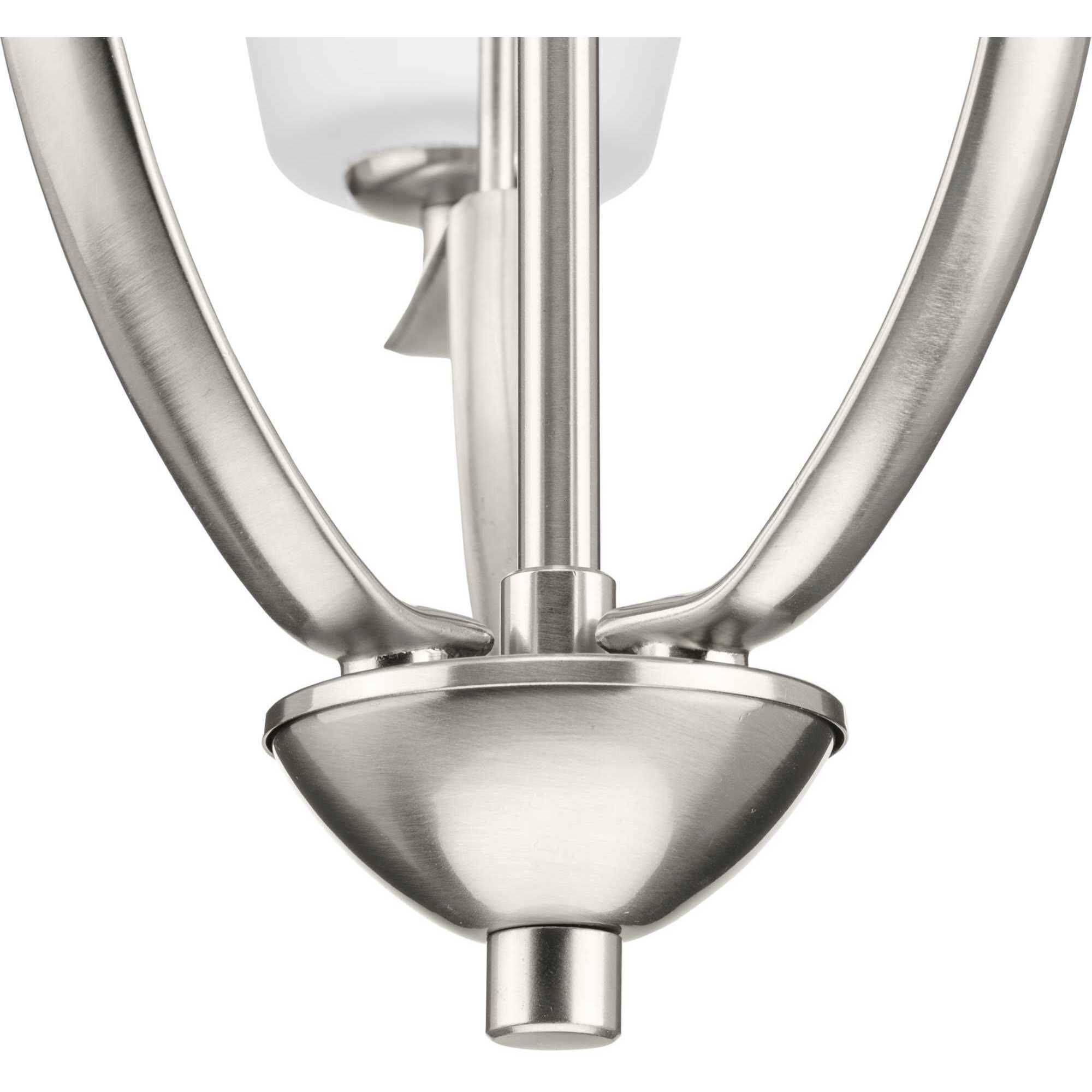 Bravo 3 Light 18 inch Brushed Nickel Foyer Chandelier Ceiling Light