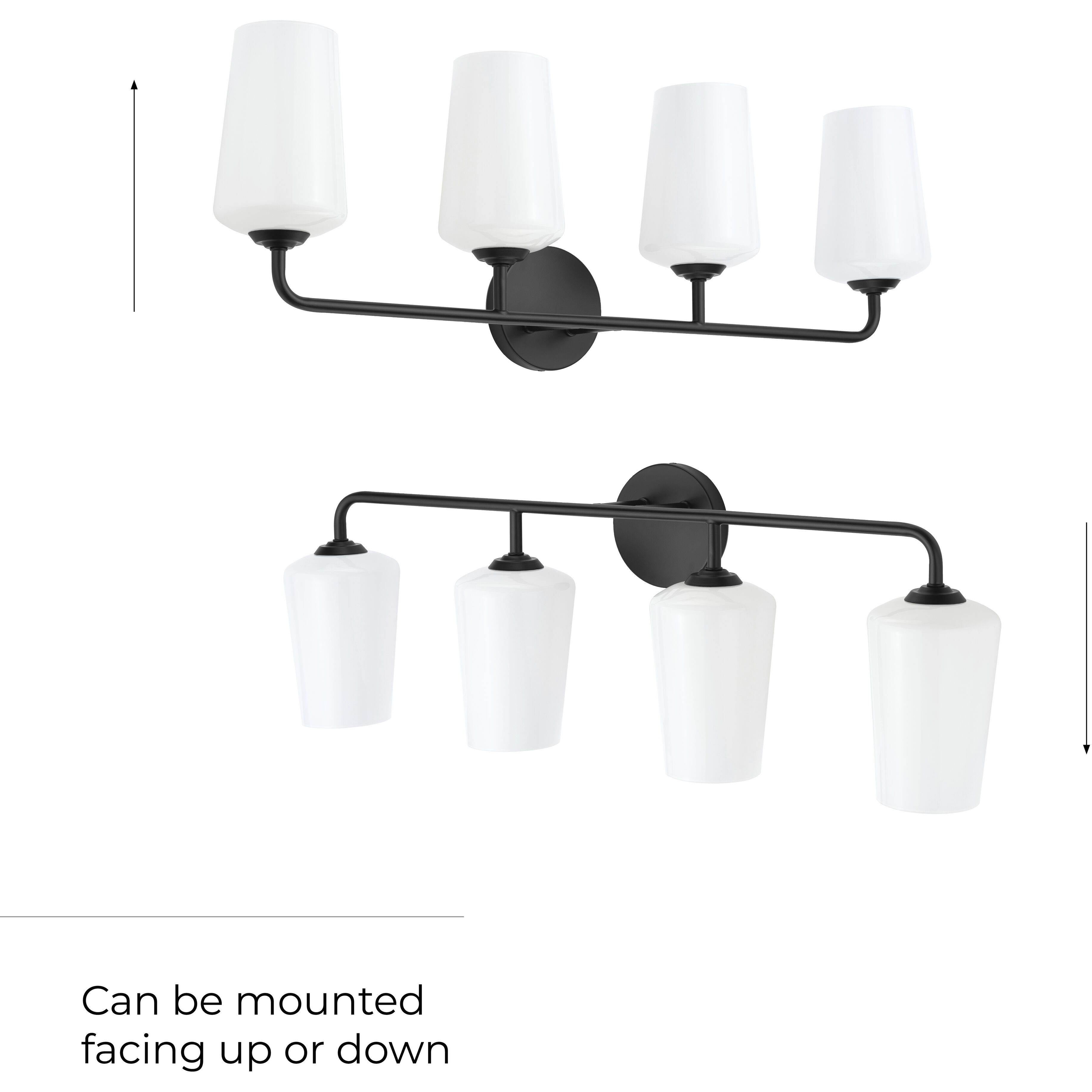 Celino 4 Light 32.5 inch Black Vanity Light Wall Light