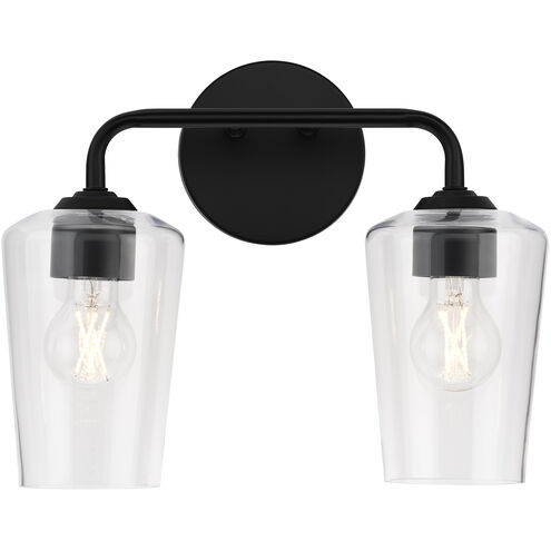 Celino 2 Light 14 inch Black Vanity Light Wall Light