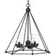 Spatial 3 Light 23.75 inch Matte Black Chandelier Ceiling Light, Design Series