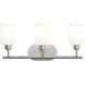 Reines 3 Light 22.75 inch Brushed Nickel Bath Vanity Wall Light