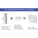 Cylinder 2 Light 18 inch White Outdoor Wall Cylinder in Standard