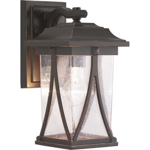 Abbott 1 Light 12 inch Antique Bronze Outdoor Wall Lantern, Small