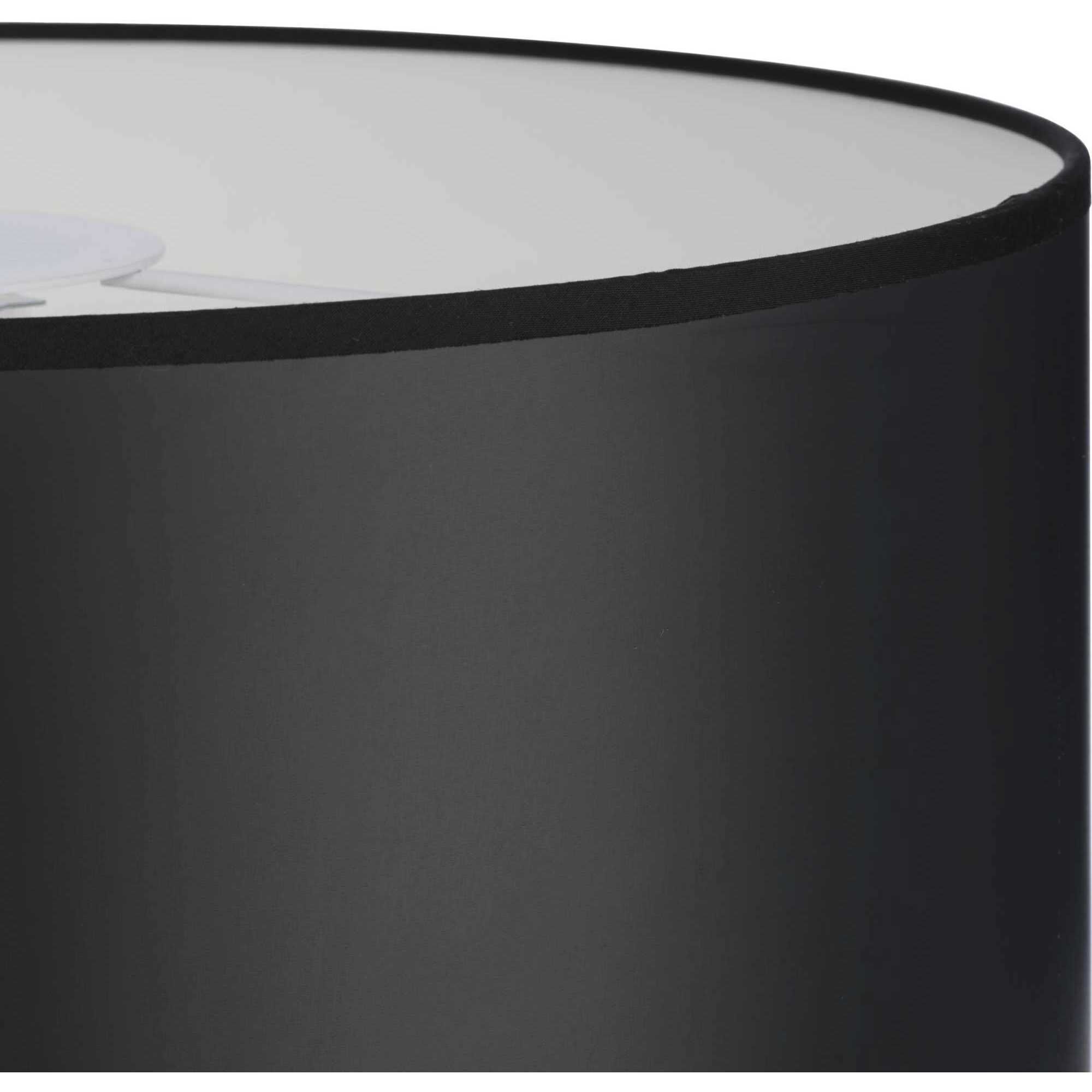 Markor 3 Light 18.12 inch Brushed Nickel/Matte Black/Vintage Brass Drum Pendant Ceiling Light in Black Parchment